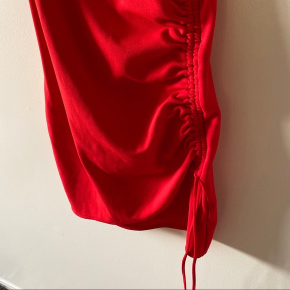 H&M Red Drawstring Mini Dress - Picture 3 of 7